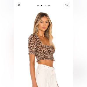 Superdown Lexi Smocked Top